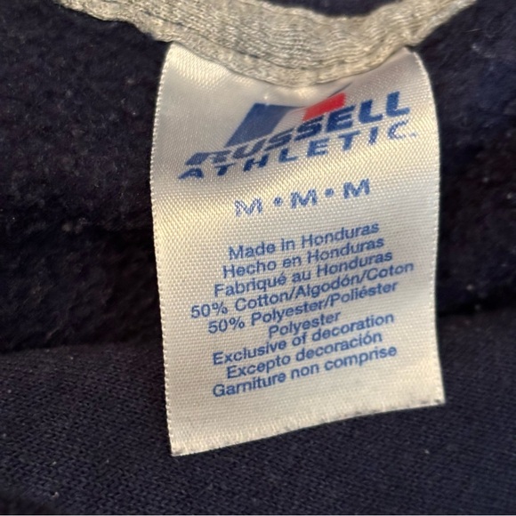 🛍️3/$30 Notre Dame Athletics women’s navy blue‎ hoodie in size medium - Picture 6 of 9